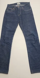 Taylor Stitch Mens 30x31.5 Selvedge Dark Wash Denim Jeans 30x28.5 Rolled - Picture 1 of 24