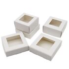 Clear Top Carton Square Boxes Soap Chocolate Gift Box Storage Container Diy 24Pc