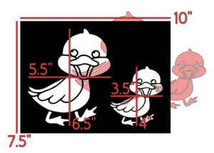 7.5"x10" Plastic Stencil (You pick the color) - Duck Ducky Duckling (RO624) - Picture 1 of 9
