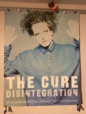 The Cure Promo Poster Disintegration 1989 Elektra 24x30 Robert Smith RARE
