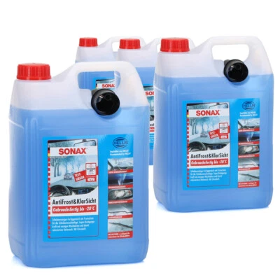 4x 5L SONAX ANTIFROST & KLARSICHT Scheiben Frostschutz Citrusduft bis -20°C - Bild 1 von 2