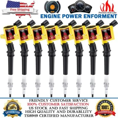 8x Bobina de encendido y bujías para Ford F150 Expedition 2000 2001 2002 2003 2004 Foto 1 de 4