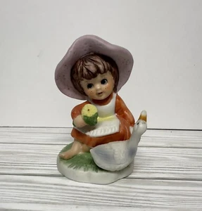 Girl With Goose Homco Figurines - Picture 1 of 5