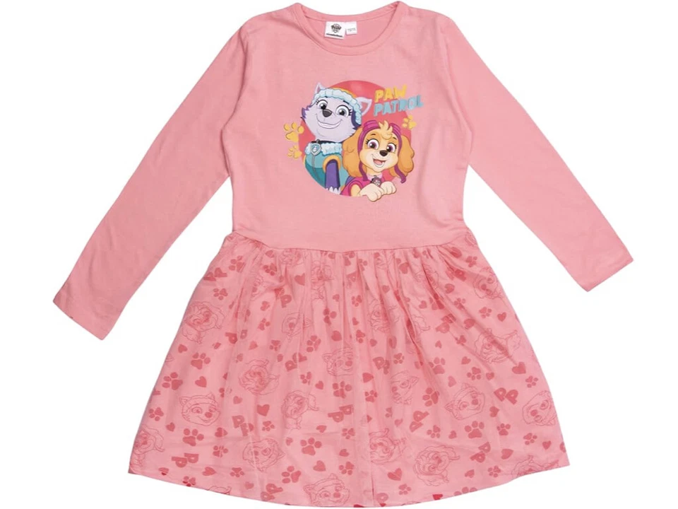 Paw Patrol langärmeliges Kleid Skye und Everest rosa - Bild 1 von 1