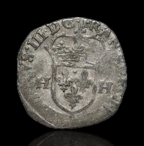 FRANKREICH - Billon Douzain, 1575-1587.  Henry III - Bild 1 von 2