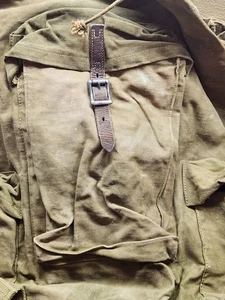 Swiss Army Military Rucksack Backpack w/ Frame – Model 1960 – Salt & Pepper... - Picture 1 of 24