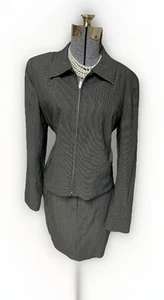 Donna Karan NY Skirt Suit Size 6 Or 8 Two Piece Set Vintage Made In Italy Pocket - Picture 1 of 24