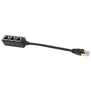 RJ45 Ethernet Adapter Cable Extension 1 To 3 Port Excellent Connection Transm CB - Afbeelding 1 van 22