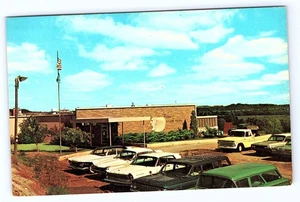 Watonga Oklahoma OK Roman Nose Lodge Autos chrome Postcard D690 - Picture 1 of 2