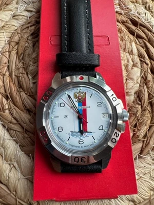 Vostok Komandirskie 431330 Watch Mechanical Military Watch USED - Image 1 of 4