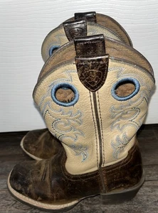 Ariat Crossfire Cowboystiefel mit eckiger Zehenpartie Größe 10 Jungen stark abgenutzt - Bild 1 von 9