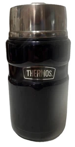 Thermos SK3020MBTR4 24oz Food Jar Black Stainless King Insulated With Lid & Cup - Picture 1 of 5