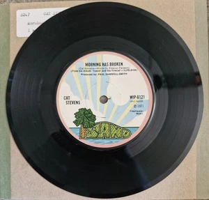 CAT STEVENS MORNING HAS BROKEN 1971 VINYL RECORD 7" SINGLE OFFERS WELCOME - Picture 1 of 1