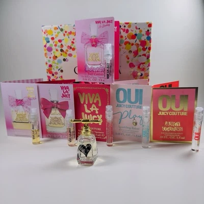 Juicy Couture perfume sample lot x7- MINI, Sucre, Viva La Juicy, Bombalicious - Image 1 of 4