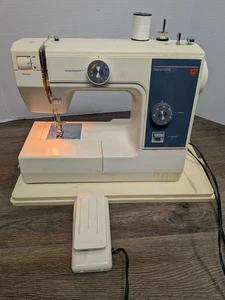 Máquina de coser Sears Kenmore modelo 385 1764180 con estuche de transporte probada de colección - Imagen 1 de 15