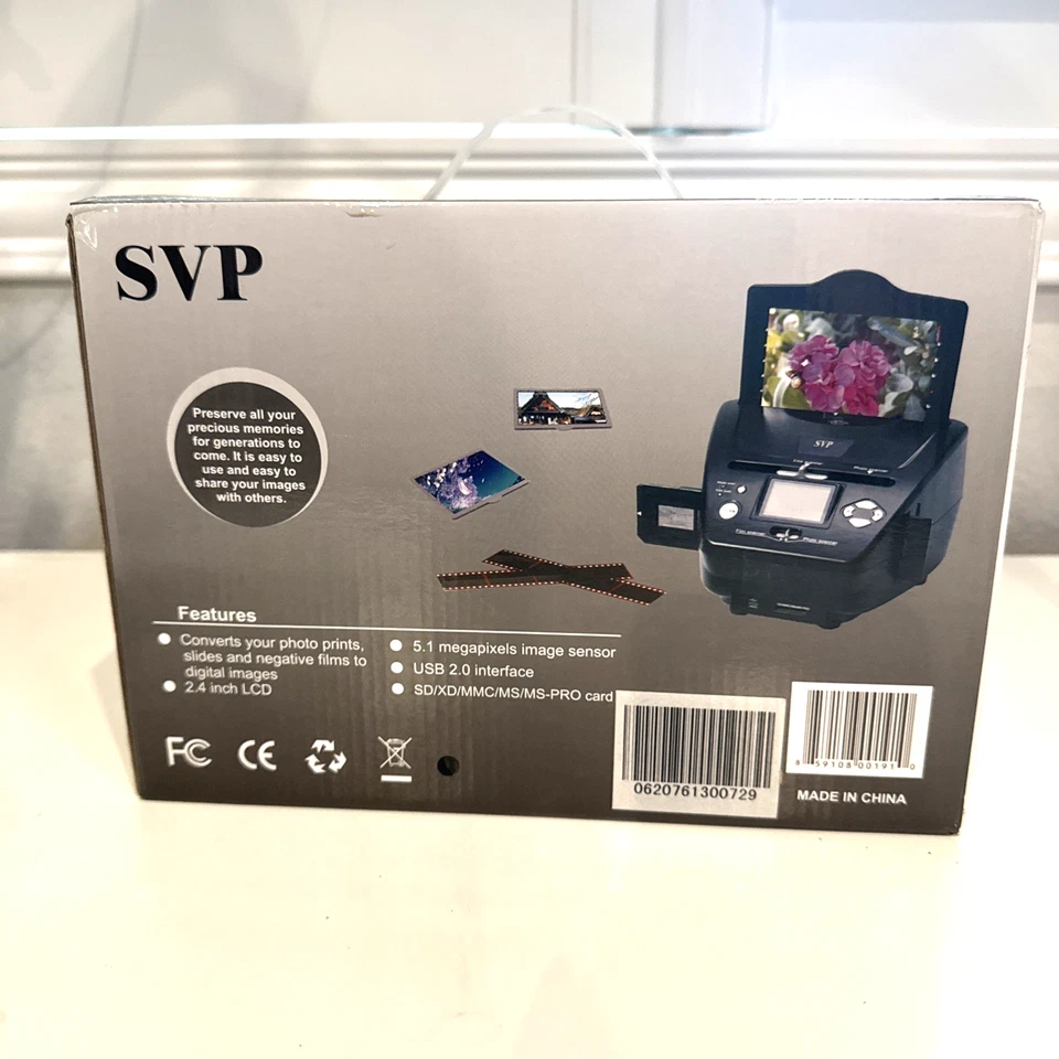 SVP PS9700 3-in-1 Photo Film Slide Scanner 10MP Digital Converter - Image 1 of 3