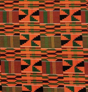 Kenta print cotton fabric 45” width sold by the yard - Picture 1 of 1