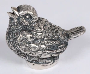 Vogel Figur aus 900er Silber Spatz Skulptur Ägypten sparrow silver bird figure - Bild 1 von 8