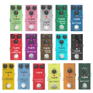 Guitarra Analógica Delay Chorus Vintage Phase Crunch Distorsión Trémolo Pedal - Imagen 1 de 21