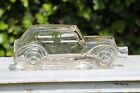 1940s Antique French Hand Made Blown Glass Bottle depicting a Car
