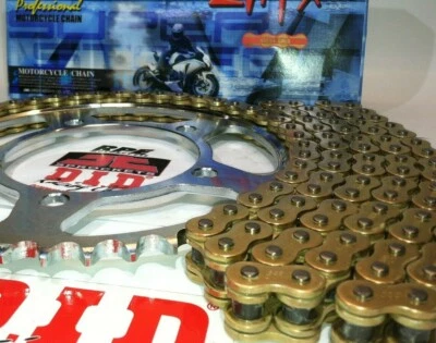 KIT CADENA Y PIÑONES ZX-14 Ninja 2012-20 DID ZVMX Gold X-Ring OEM Q.A. o Fwy Foto 1 de 4