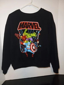 Marvel Avengers Damen Large 11-13 Sweatshirt schwarz Hulk Ironman Captain America - Bild 1 von 15