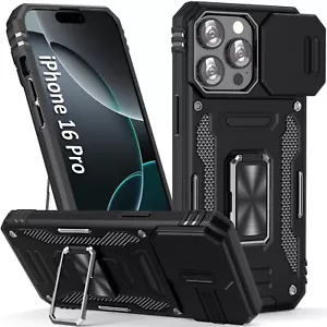 Neu! SEFING Hülle für iPhone 16 Pro Handyhülle 16 Pro Case + Kamera Cover (Schwarz) - Bild 1 von 5