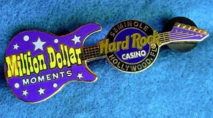 TAMPA CASINO MILLION DOLLAR MOMENTS STAFF GUITAR TACK BACK Hard Rock Cafe PIN - Picture 1 of 1