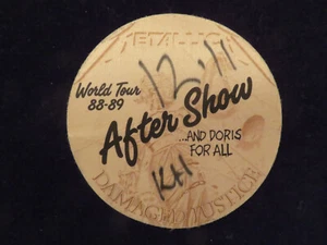Vtg Metallica World Tour After Show Pass Signed? KH Kirk Hammett? 1988-89 12-11 - Picture 1 of 2