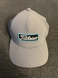 Titleist Golf Hat OSFM Adjustable Grey Blue Design Ships Free - Picture 1 of 14