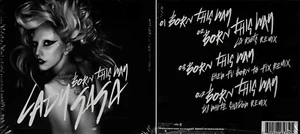 LADY GAGA *NEW* "BORN THIS WAY" 2011 US INTERSCOPE CD+3 REMIXED CARDBOARD COVER - Picture 1 of 1