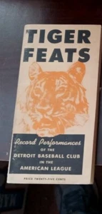 1948 Detroit Tigers "Tiger Feats" Record Book excellent condition (see scan) - Picture 1 of 2