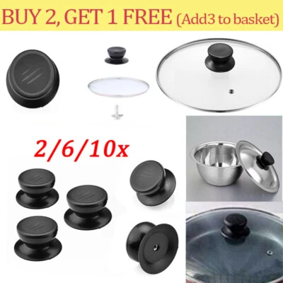 2-10X Kitchen Cooking Pot Pan Lids Saucepan Lid Lifting Handle Knob Replacement~ - Image 1 of 4