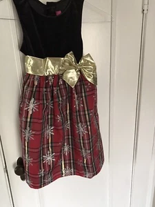 Macy's Good Lad NWT Size 5 Girls Party Dress Black Red Green Gold Silver - Picture 1 of 2