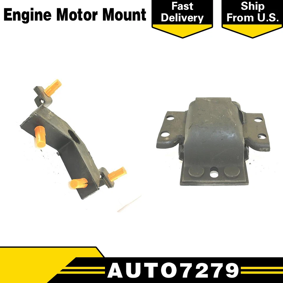 DEA Motor Engine Mount Set of 2 For 1984 1985 FORD ESCORT L4 1.6L-FR FR R - Image 1 of 4