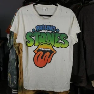 Madeworn Rolling Stones Tshirt Small Distressed - Picture 1 of 5