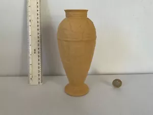 RARE WEDGWOOD ENGLAND JASPERWARE JASPER CANE WARE VASE IVY LEAF - Picture 1 of 6