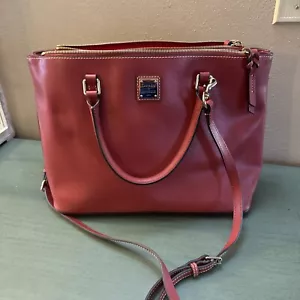 Dooney & Bourke WILLA Zip Satchel Crossbody Bag Terracotta EUC Large - Picture 1 of 10