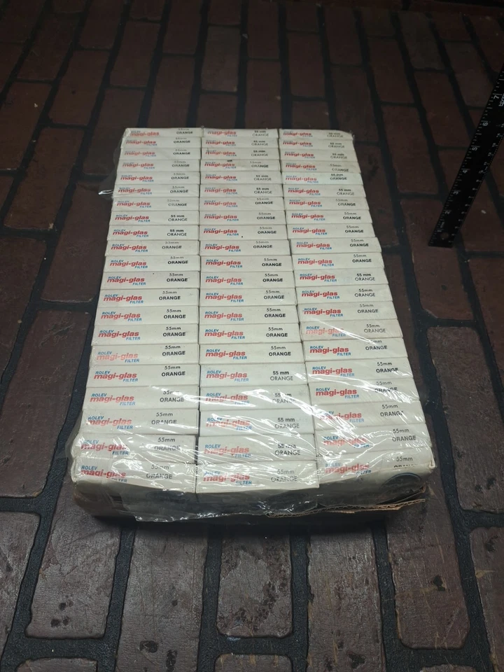 Rolev 55mm MG filters Box Of 63 Orange Nikon Canon Sigma Tamron Tokina Sony - Image 1 of 1