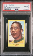 1970-71 PANINI PELE' CAMPIONI DELLO SPORT #93 PSA 8 NEAR MINT