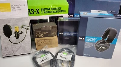 Presonus Audiobox Go Audio Interface Bundle, Isolation Shield, Studio Monitors - Image 1 of 4