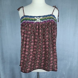Vintage Y2K Old Navy Babydoll Oberteil Damen 2X Blumen Häkel Pailletten Cami Fee Grunge - Bild 1 von 17