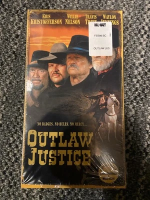 Outlaw Justice VHS Movie Willie Nelson Kris, Kristofferson, Waylon Jennings NEW - Image 1 of 4
