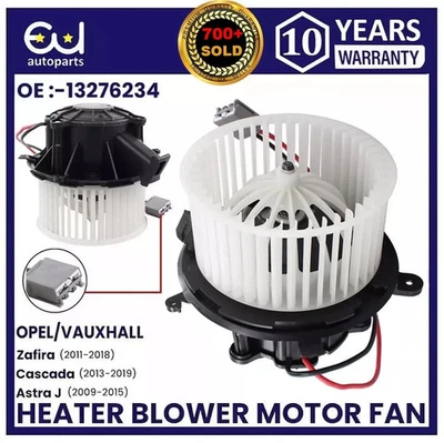 PARA OPEL VAUXHALL ASTRA J ZAFIRA MK3 C1 CASCADA CALENTADOR SOPLADOR MOTOR VENTILADOR RHD - Imagen 1 de 4