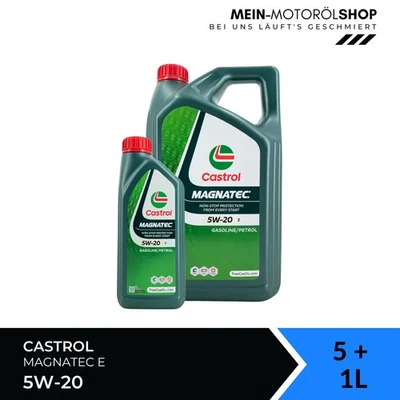 Castrol Magnatec 5W-20 E ACEA C5 API SN GF-5 Ford Motoröl 5+1 Liter = 6 Liter - Bild 1 von 4