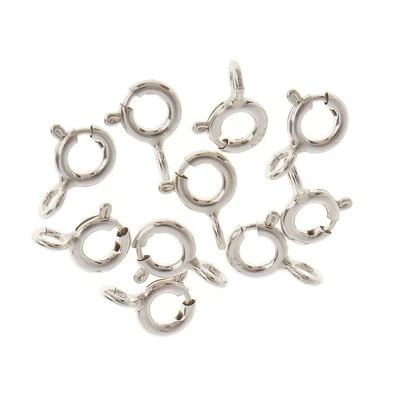 10 Stück 925 Sterling Silber Federringe 5mm Schmuckherstellung Verbinder - Bild 1 von 3