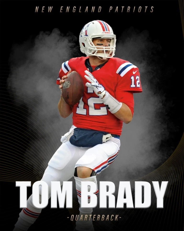 Tom Brady New England Patriots 8x10 NFL Fútbol Foto MAN CAVE Colección Foto 1 de 1