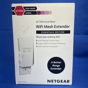 Netgear AC1900 Dual Band WiFi Mesh Range Extender / EX6400-100NAS / NOWY Open Box - Zdjęcie 1 z 11