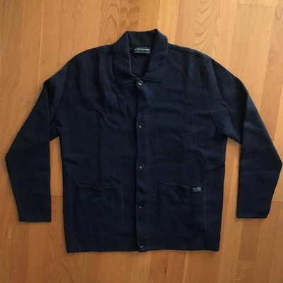 Scotch & Soda Button Front Cardigan Sweater Men Size XL Black Heavy Knitwear - Image 1 of 4