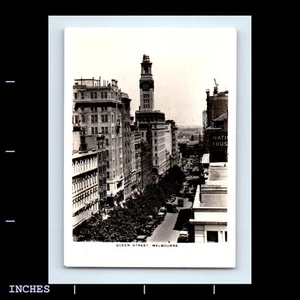 Vintage Foto QUEEN STREET SCENE MELBOURNE AUSTRALIA SOUVENIR PRINT - Bild 1 von 2